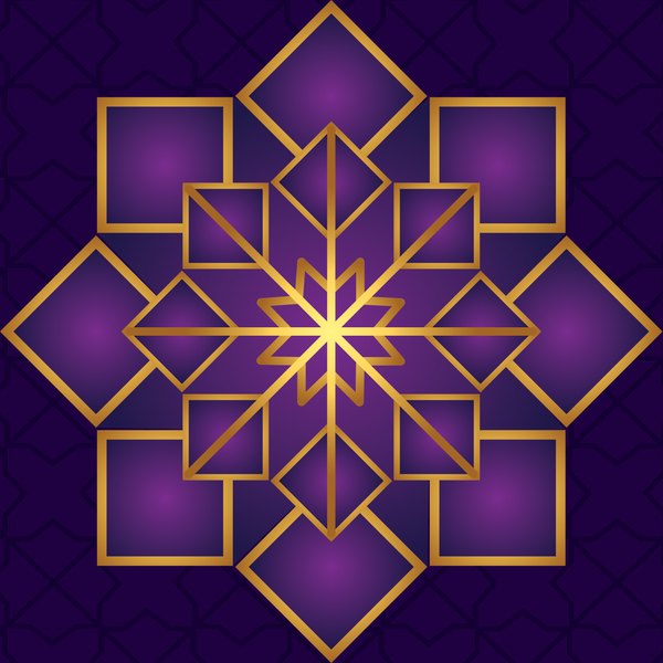 Plum & Gold Lanterns — cushion 3 of 3, the printed design