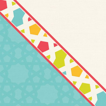Turquoise Confetti — cushion 1 of 3, the printed design