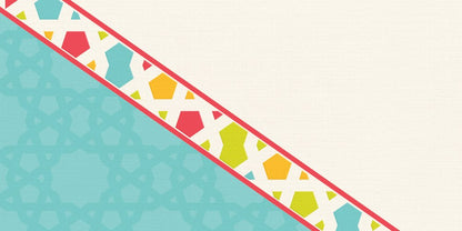 Turquoise Confetti — the coffee-table runner, 100 × 50 cm