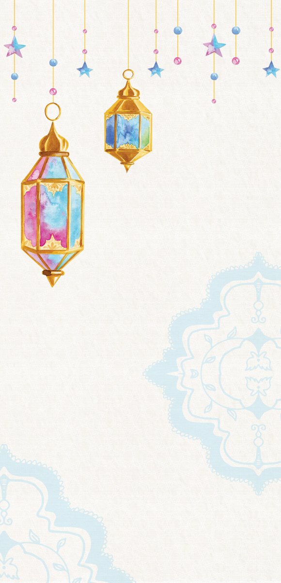 Crescent Watercolour — the left curtain panel