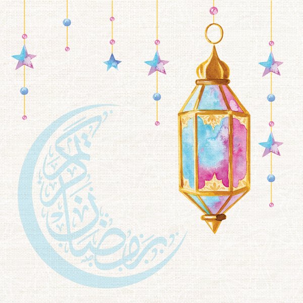 Crescent Watercolour — cushion 3 of 3, the printed design