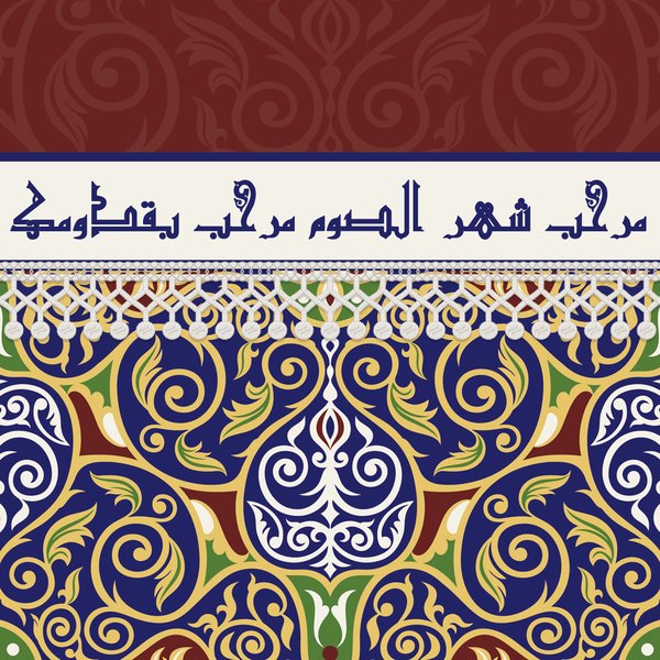 Indigo Khayamiya — cushion 1 of 3, the printed design