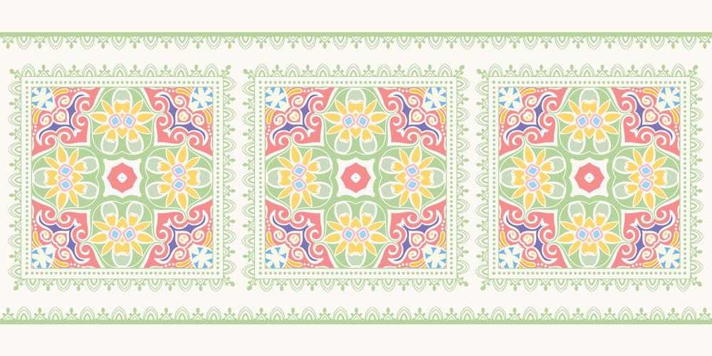 خيامية باستيل — مفرش طاولة القهوة، 100×50 سم