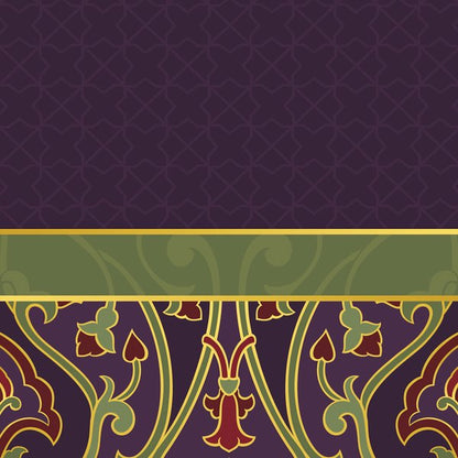 Plum Arabesque — cushion 2 of 3, the printed design