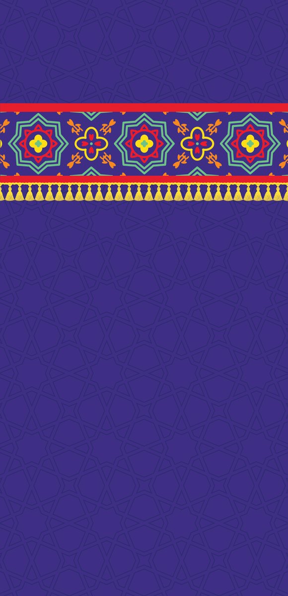 Royal Blue Khayamiya — the right curtain panel