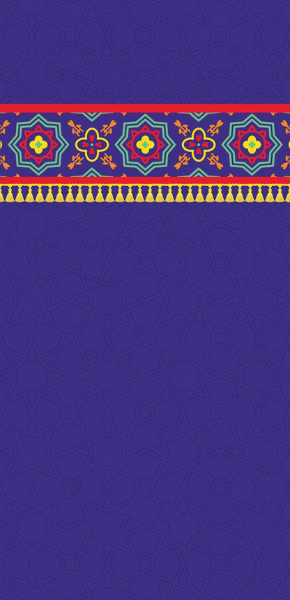 Royal Blue Khayamiya — the right curtain panel