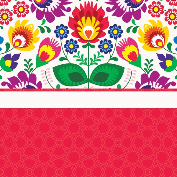 Festive Florals — cushion 2 of 3, the printed design