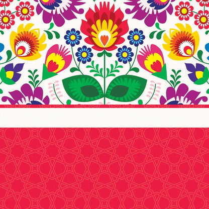 Festive Florals — cushion 2 of 3, the printed design