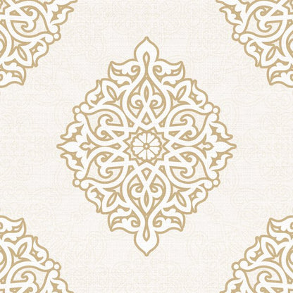 Ivory Arabesque — cushion 2 of 3, the printed design