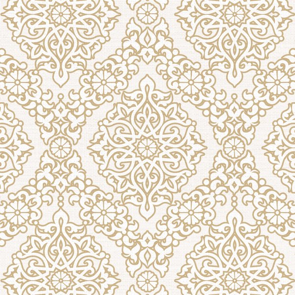 Ivory Arabesque — cushion 3 of 3, the printed design
