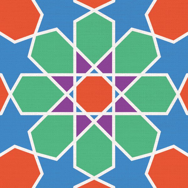 Rainbow Star — cushion 1 of 3, the printed design