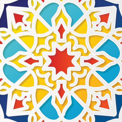 Festive Mandala — cushion 2 of 3, the printed design