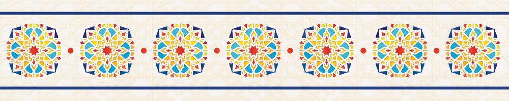Festive Mandala — the dining-table runner, 250 × 50 cm