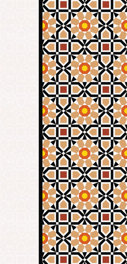 Mashrabiya Lattice — the left curtain panel
