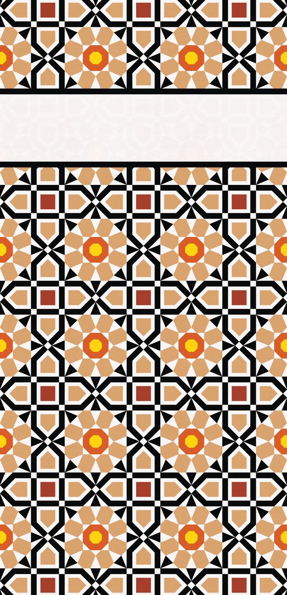 Mashrabiya Lattice — the right curtain panel