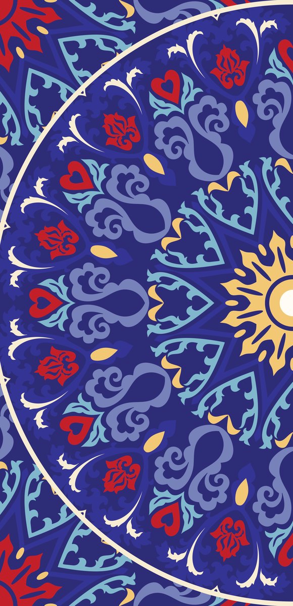 Royal Lanterns — the left curtain panel