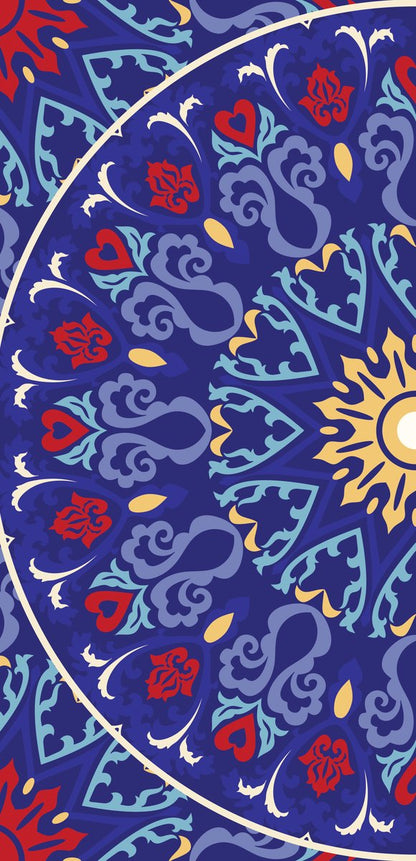 Royal Lanterns — the left curtain panel