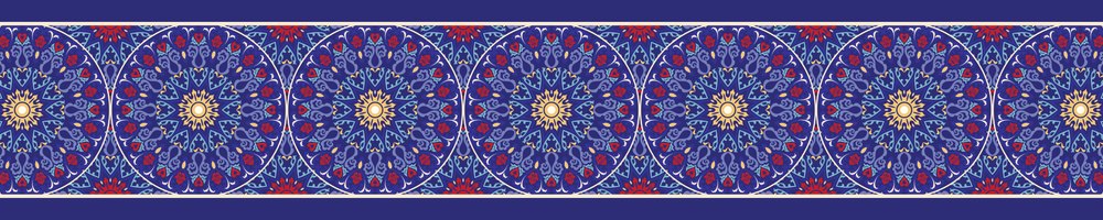 Royal Lanterns — the dining-table runner, 250 × 50 cm