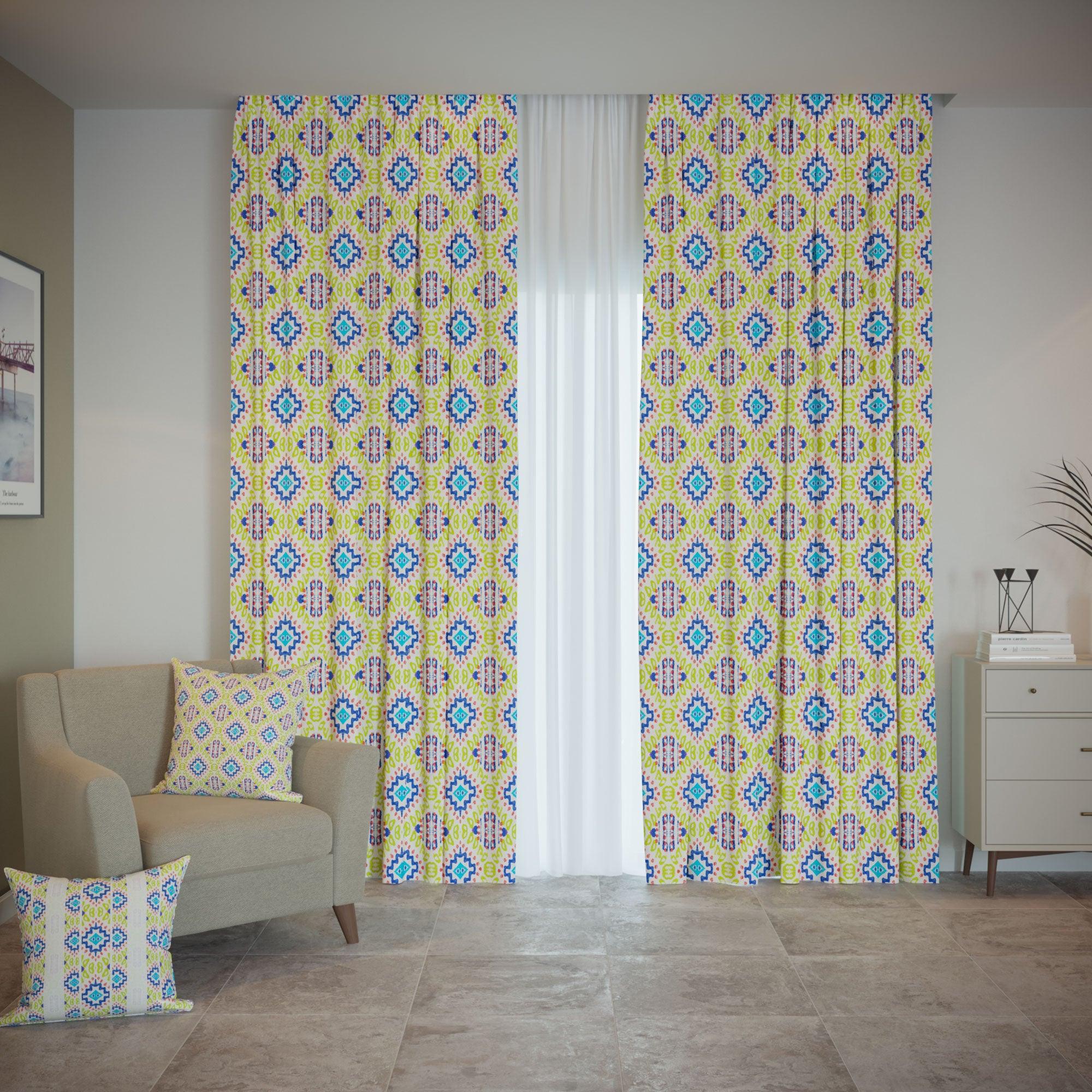 Sweet Candy Treat Curtain Panels (Set of 2) - Karen Fabrics